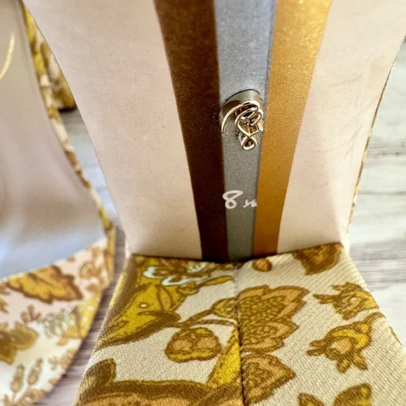 Sam Edelman Yellow Floral Sandals 8.5 size - Picture 7 of 7